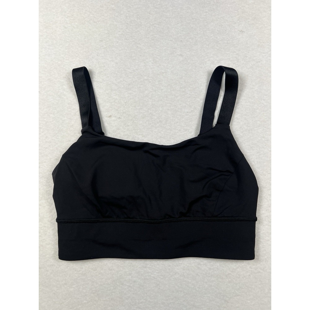 Lululemon Both Ways Bra Black Adjustable Strap Yoga Sports Bra Size 6‎